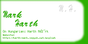 mark harth business card
